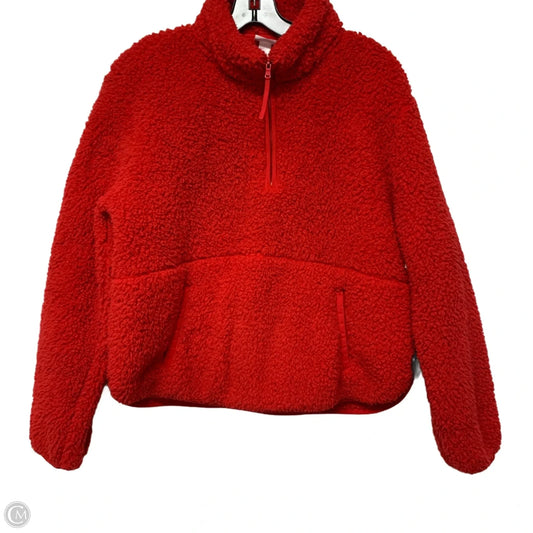 Jacket Faux Fur & Sherpa By Wondershop In Red, Size: M