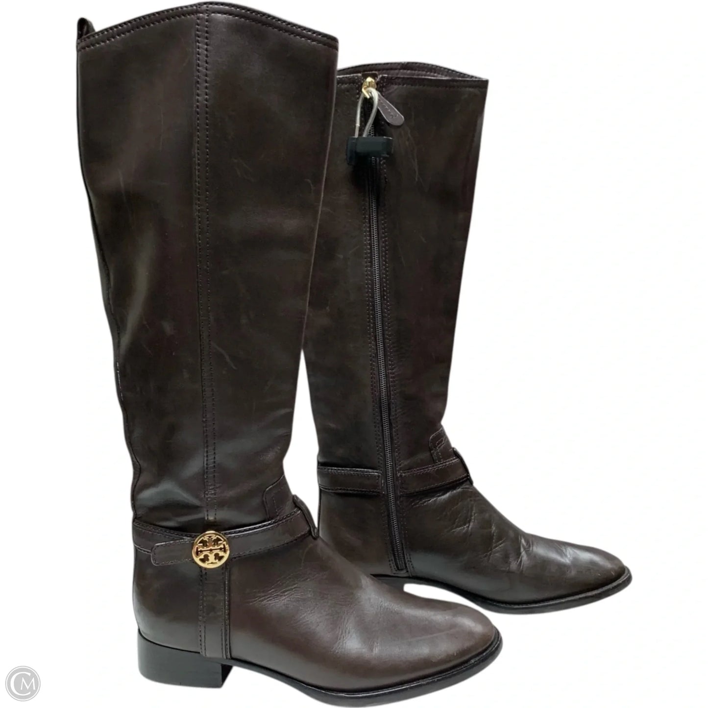 Boots Designer By Tory Burch In Brown, Size: 7.5