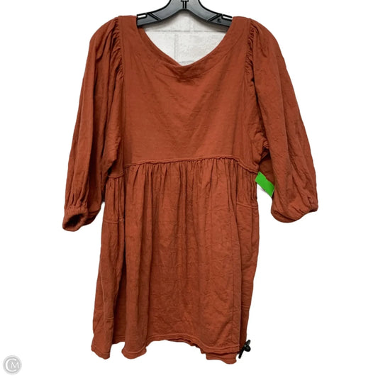 Dress Casual Short By Free People In Orange, Size: Xs