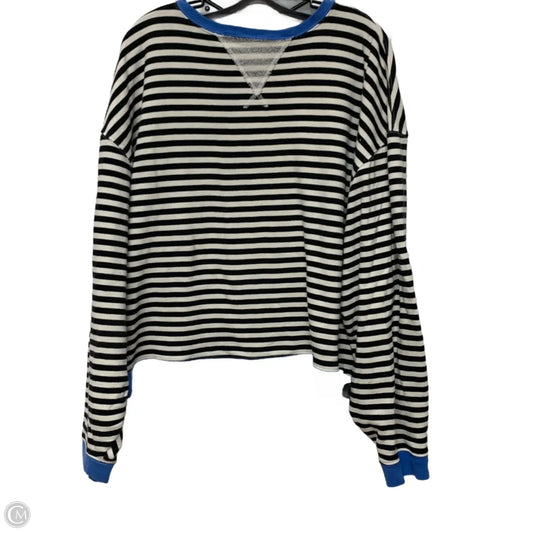 Sweatshirt Crewneck By We The Free In Striped Pattern, Size: M