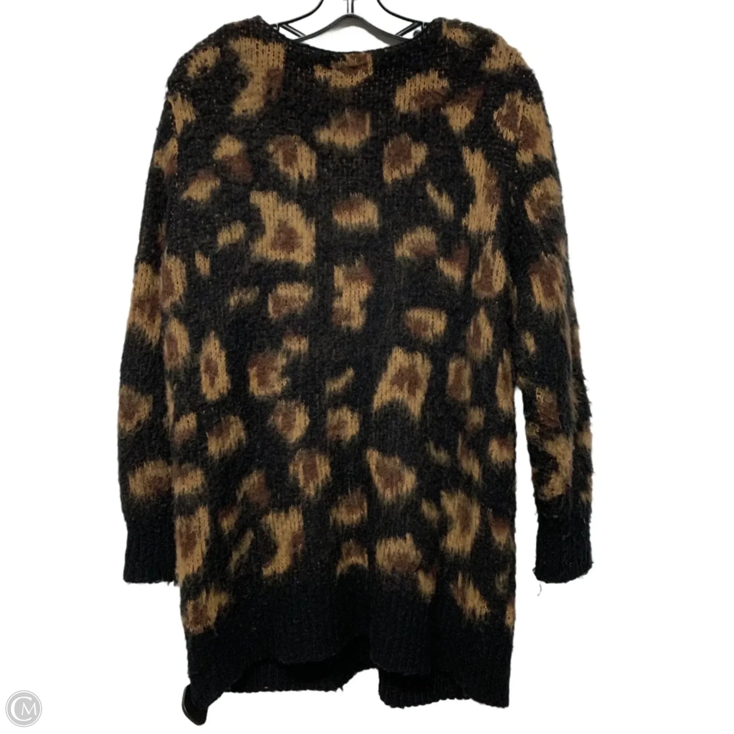 Sweater Cardigan By Free People In Animal Print, Size: S