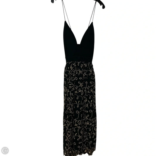 Dress Casual Maxi By Maeve In Black & Gold, Size: Xs