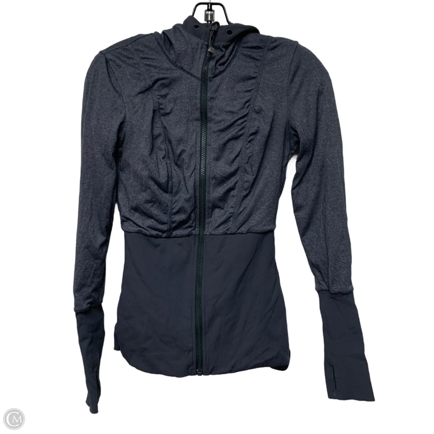 Athletic Jacket By Lululemon In Grey, Size: S