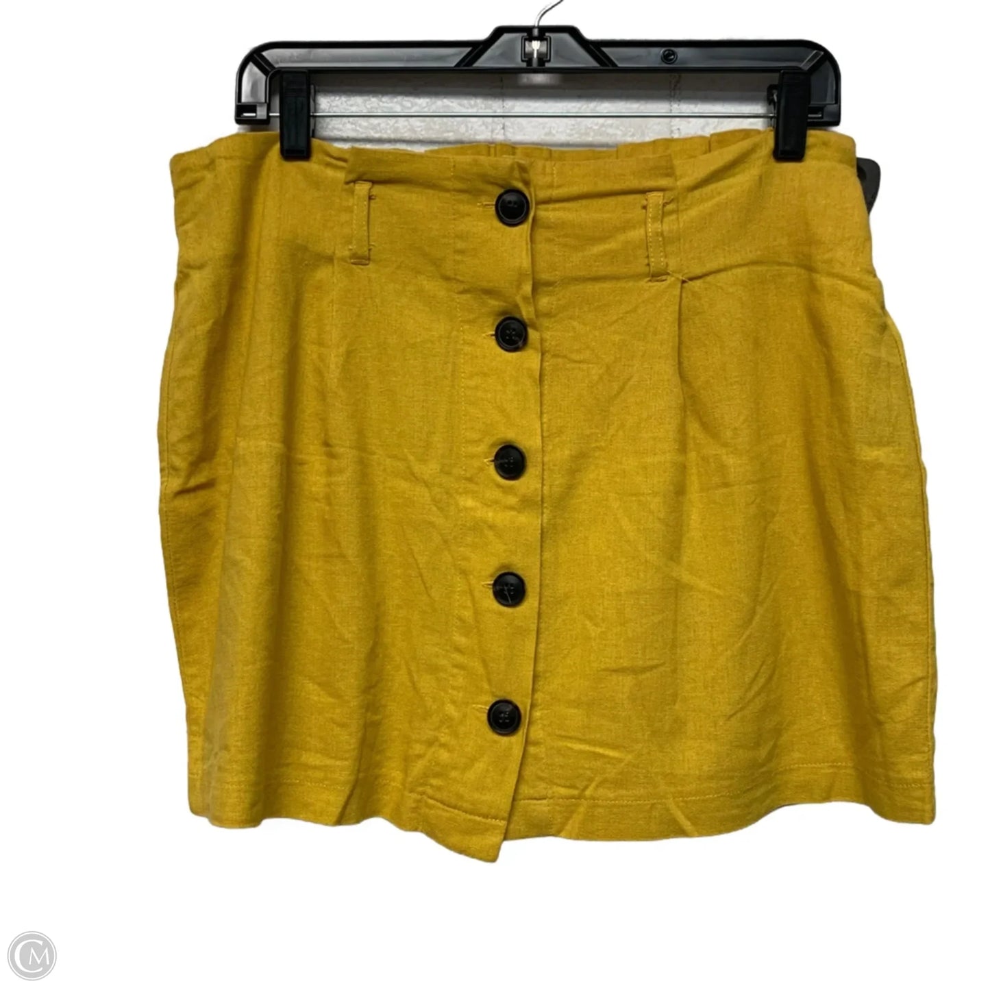 Skirt Mini & Short By Ci Sono In Yellow, Size: Xl