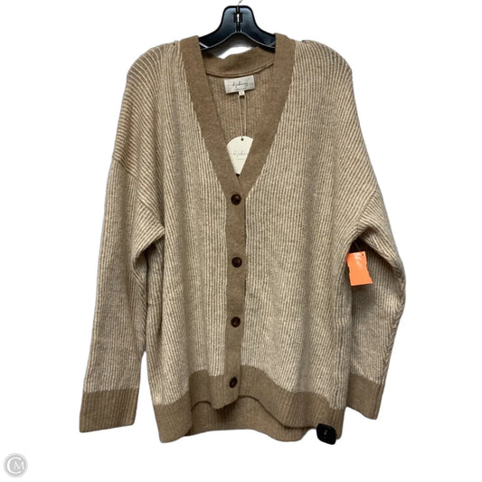 Sweater Cardigan By In February In Brown, Size: L
