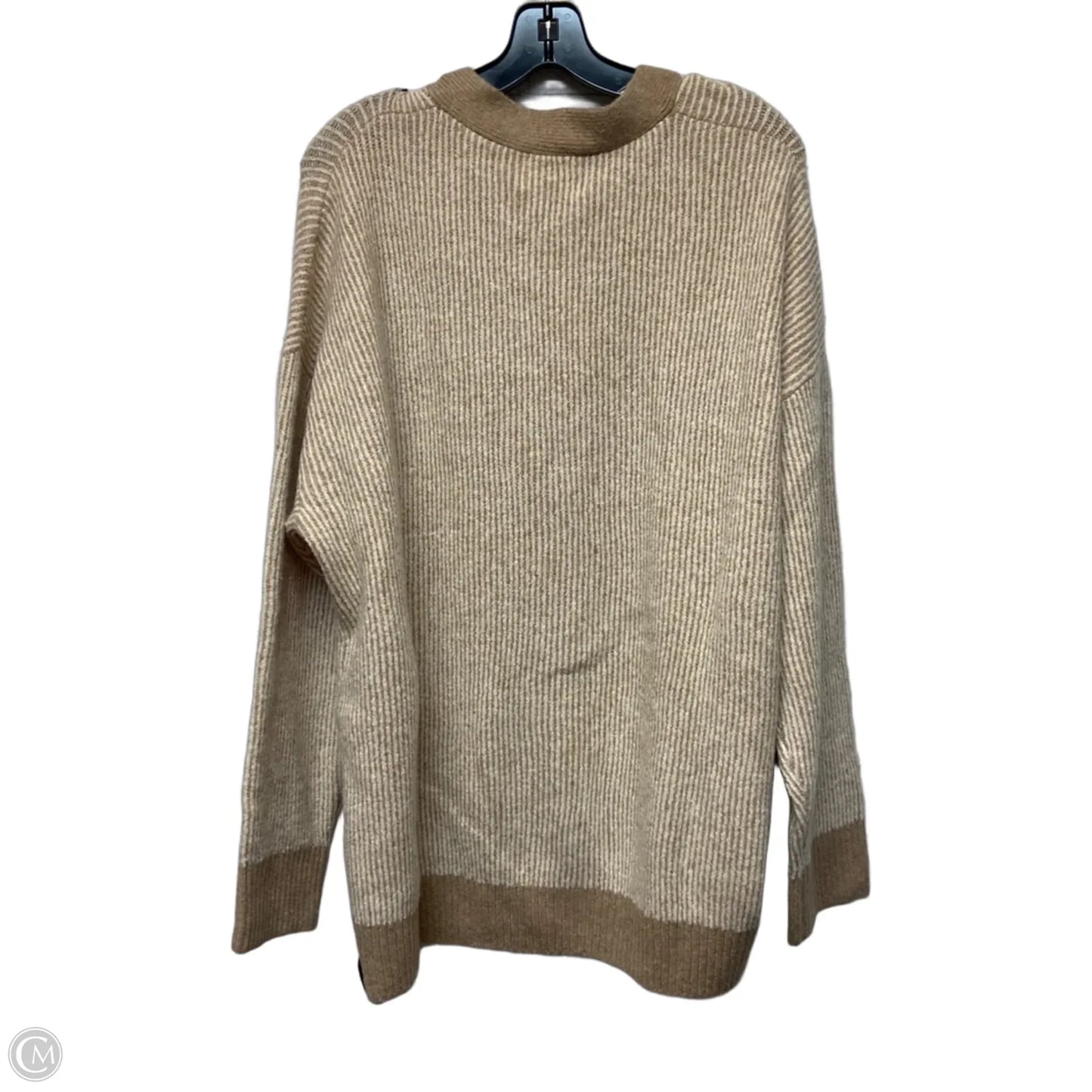 Sweater Cardigan By In February In Brown, Size: L