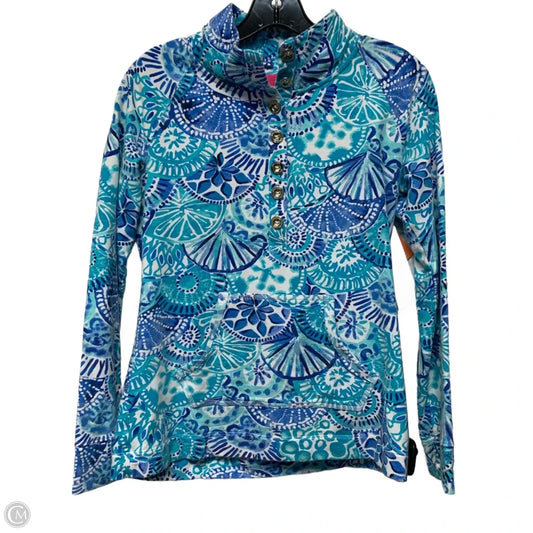 Top Long Sleeve Designer By Lilly Pulitzer In Blue, Size: S