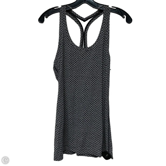 Athletic Tank Top By Lululemon In Black & White, Size: M