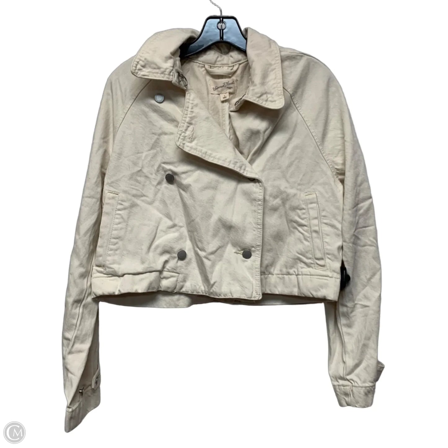 Jacket Denim By Universal Thread In Cream Denim, Size: S