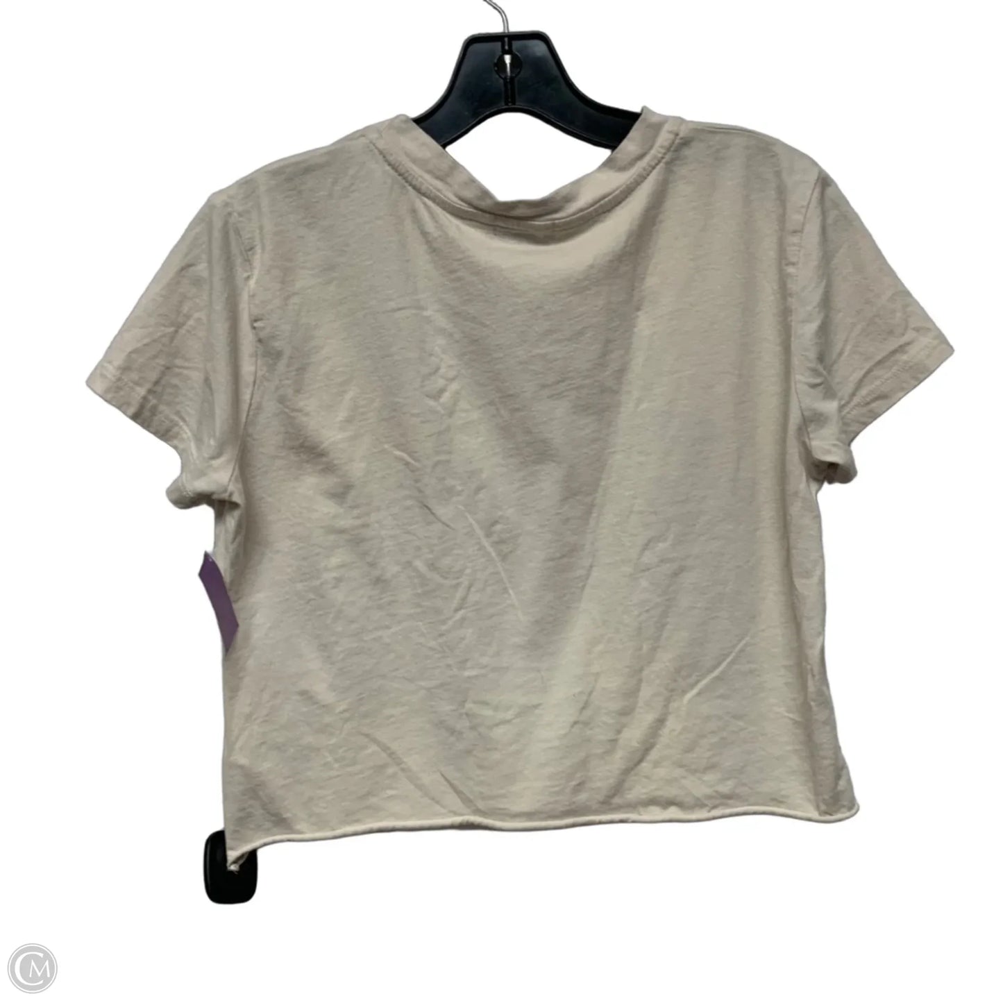 Top Short Sleeve By Originality In Beige, Size: S