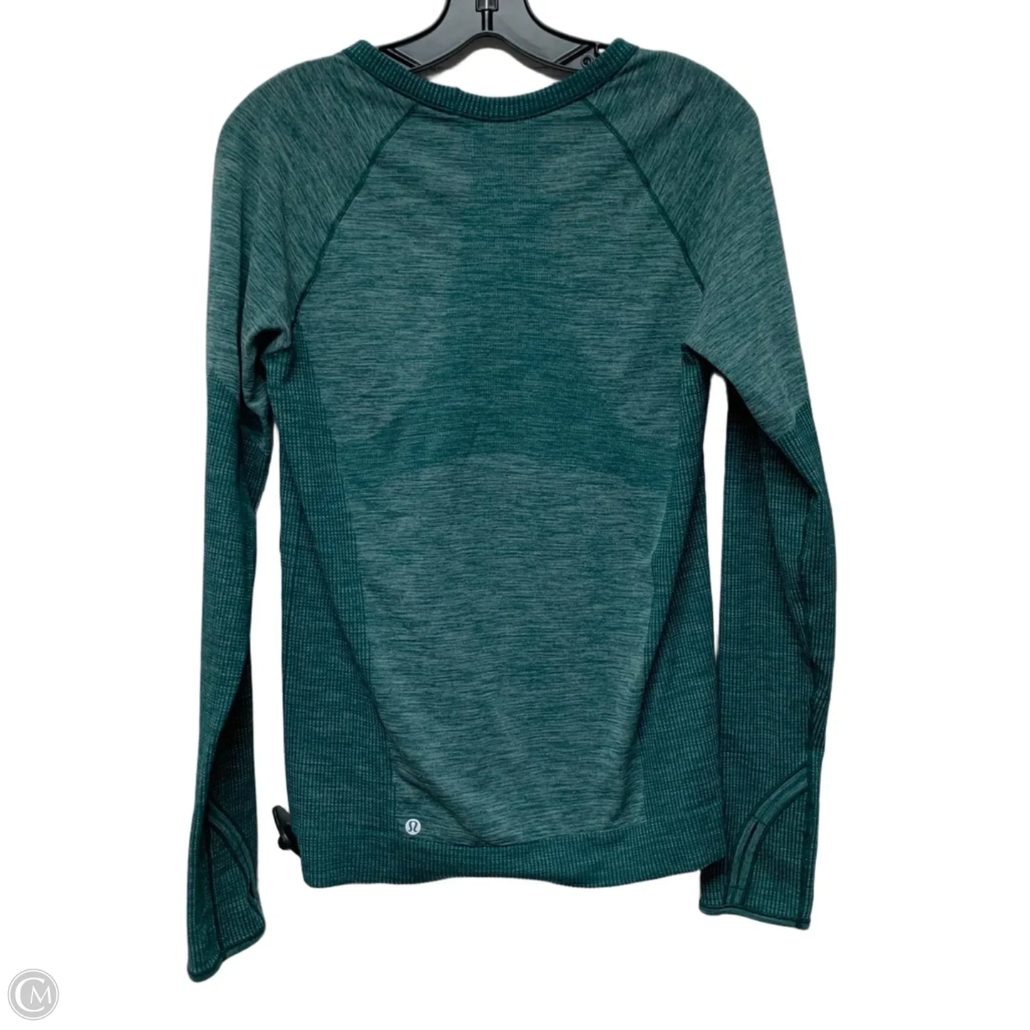 Athletic Top Long Sleeve Crewneck By Lululemon In Green, Size: M