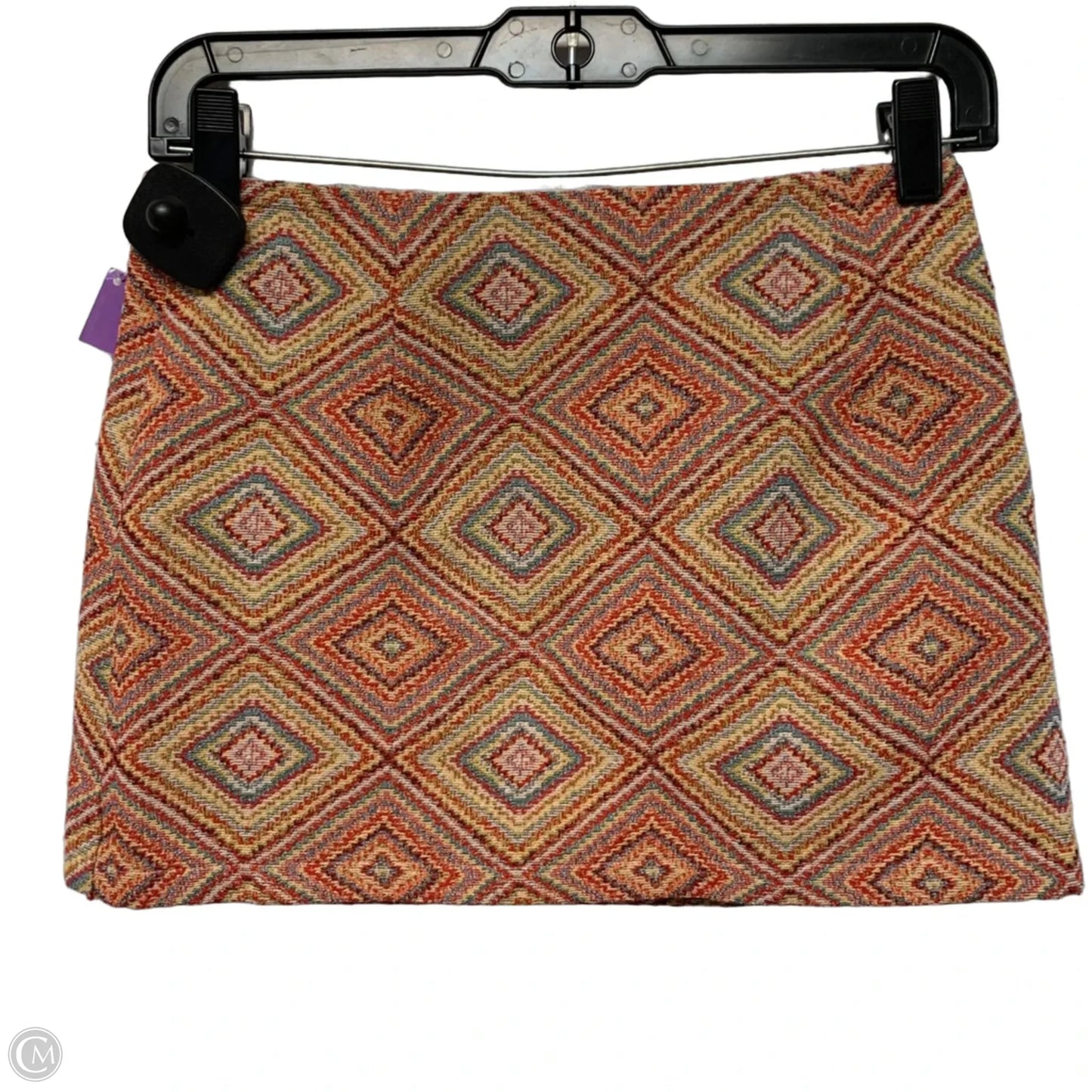 Skirt Mini & Short By Cider In Orange & Yellow, Size: S