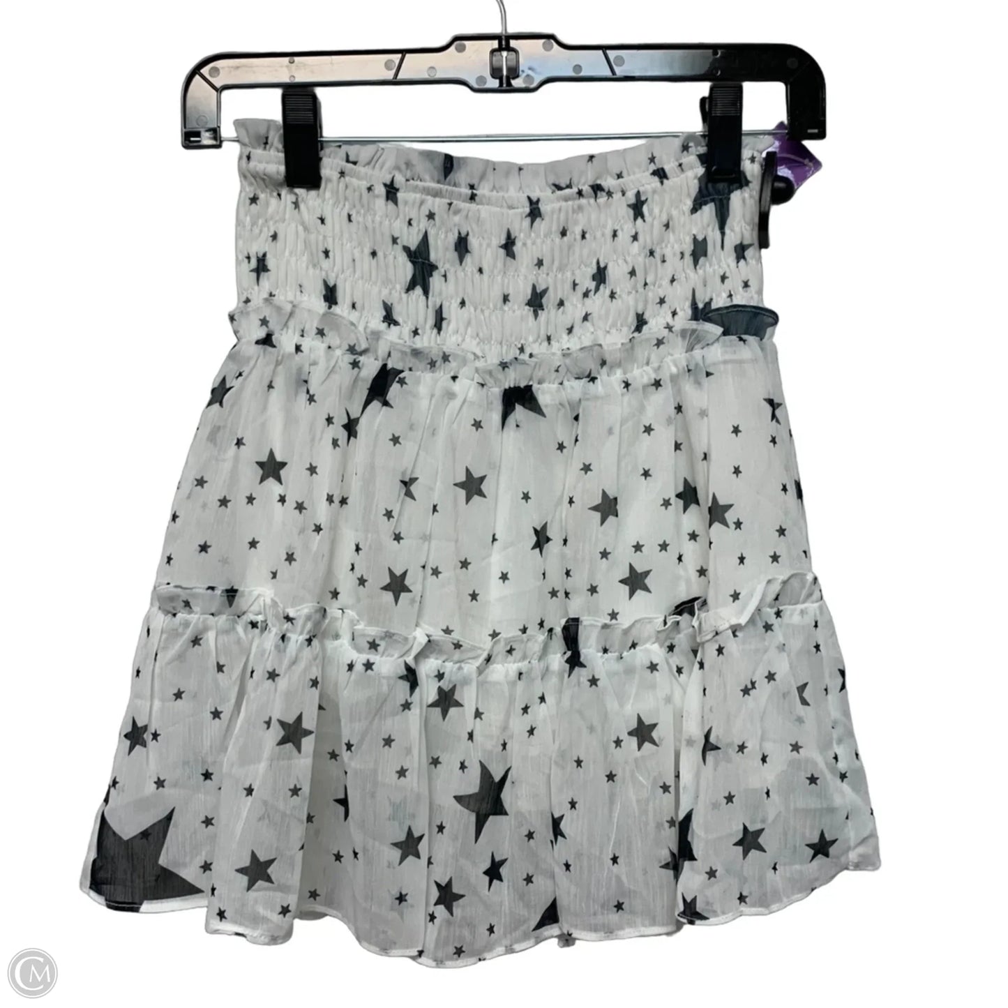 Skirt Mini & Short By Storia In Black & White, Size: S