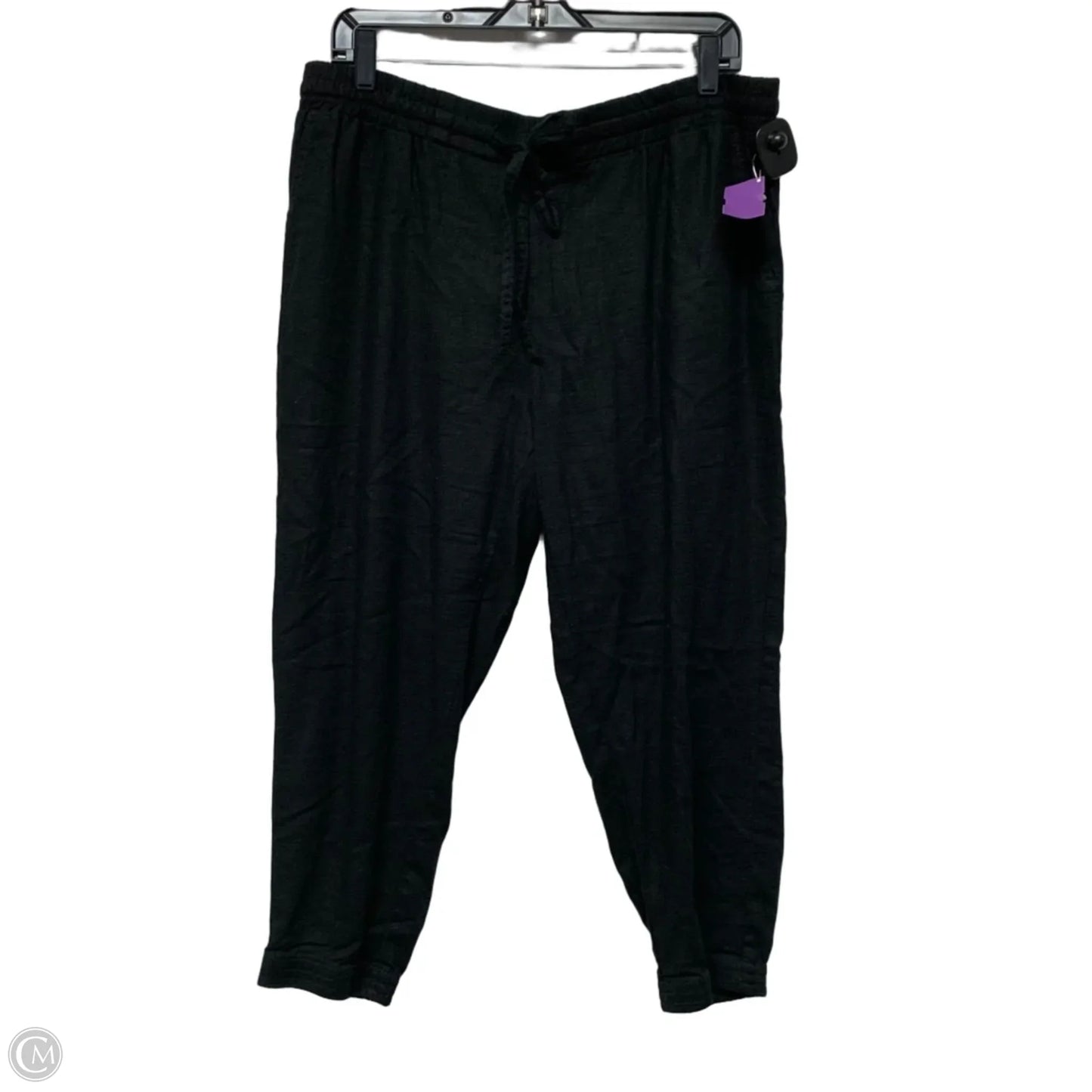 Pants Linen By Susina In Black, Size: L