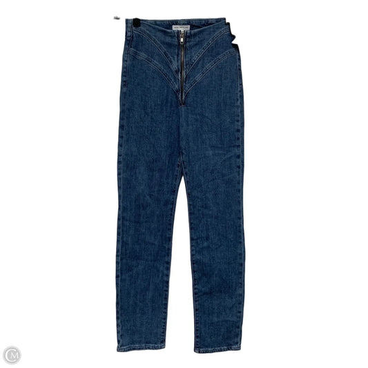 Jeans Skinny By Good American In Blue Denim, Size: 0