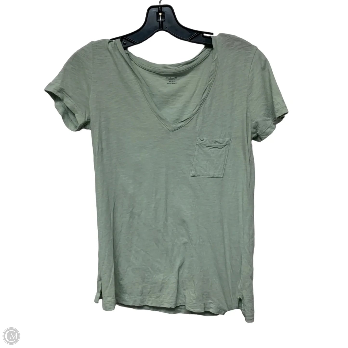 Top Short Sleeve Basic By Madewell In Green, Size: Xs