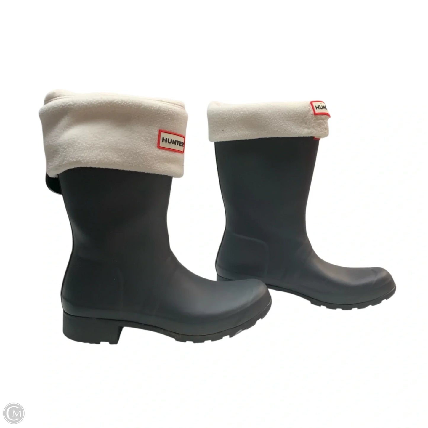 Boots Designer By Hunter In Grey, Size: 8
