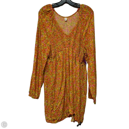 Dress Casual Short By Bp In Green & Orange, Size: 3x