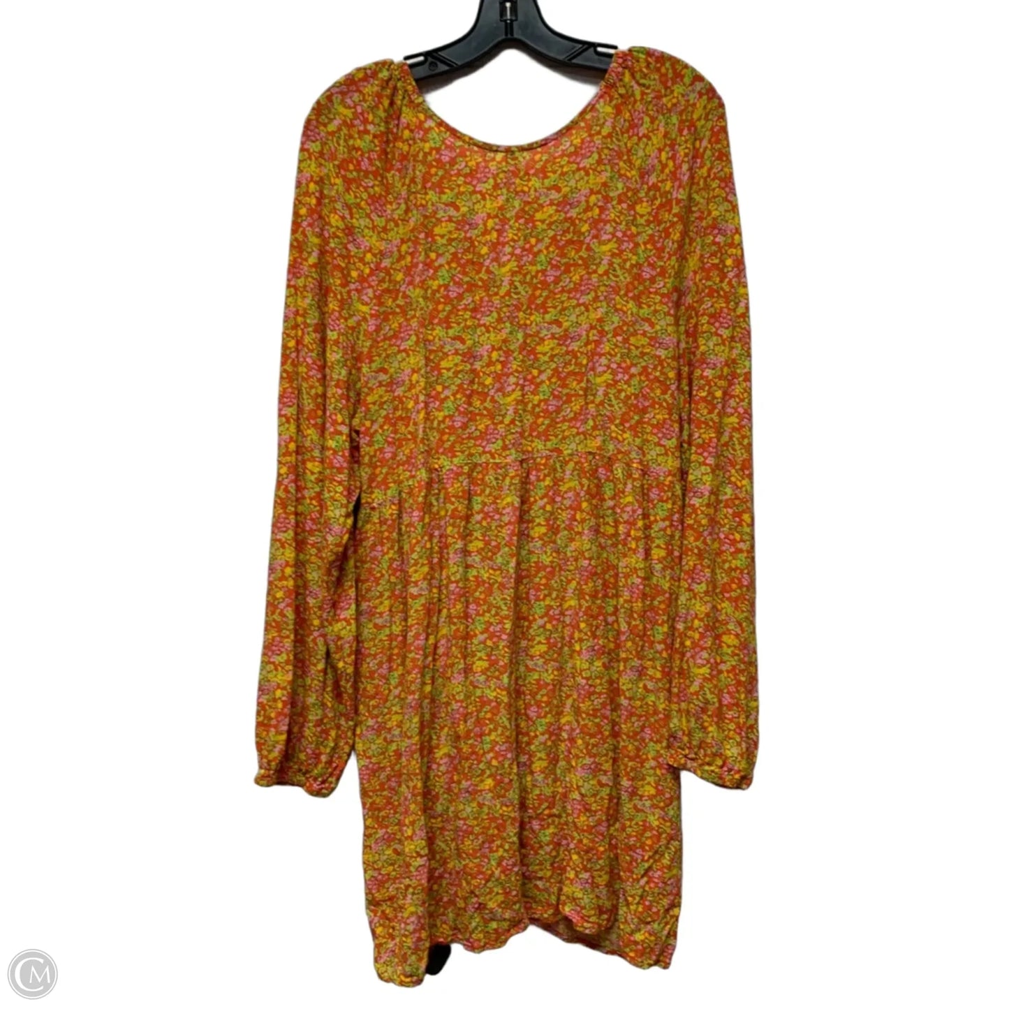 Dress Casual Short By Bp In Green & Orange, Size: 3x