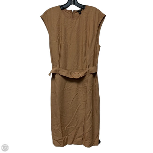 Dress Casual Short By Ann Taylor In Tan, Size: M