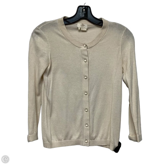 Cardigan Designer By Kate Spade In Cream, Size: Xxs