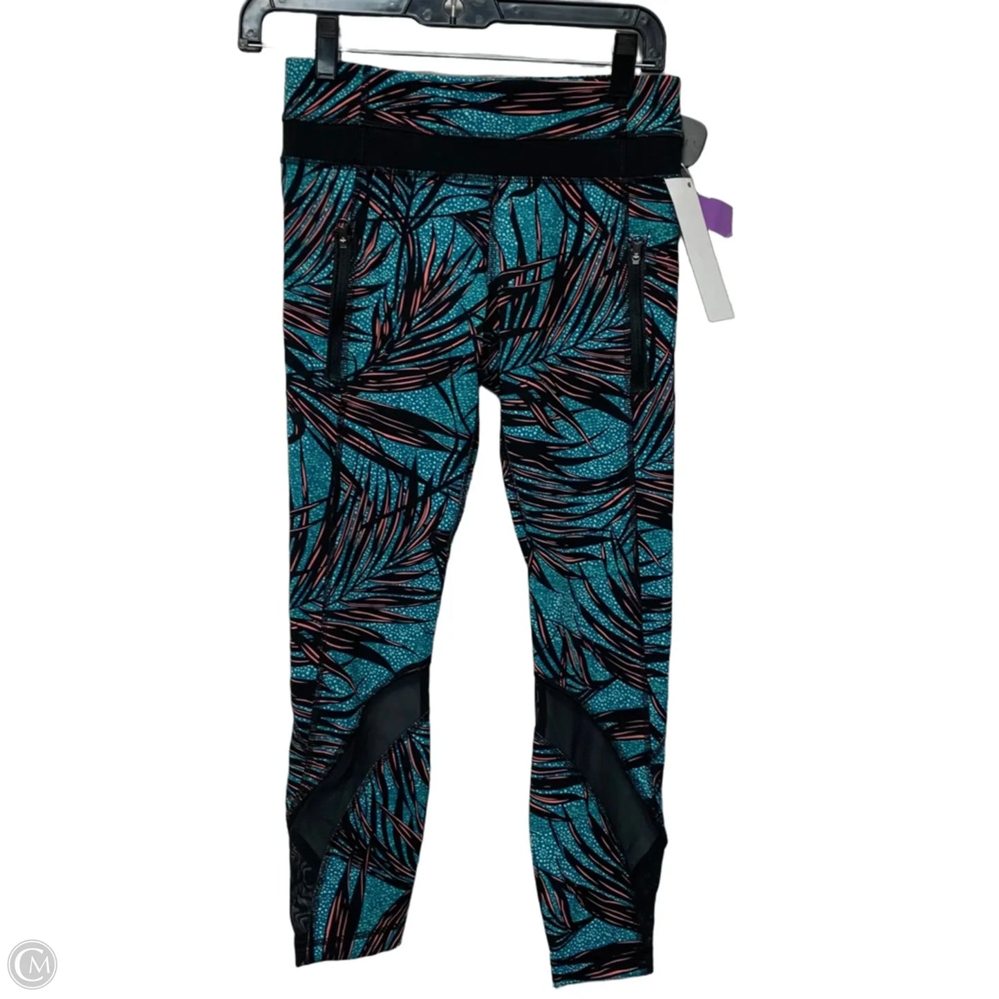 Athletic Leggings By Lululemon In Blue & Orange, Size: S