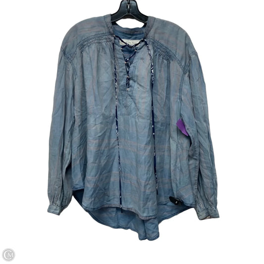 Top Long Sleeve By We The Free In Blue, Size: S