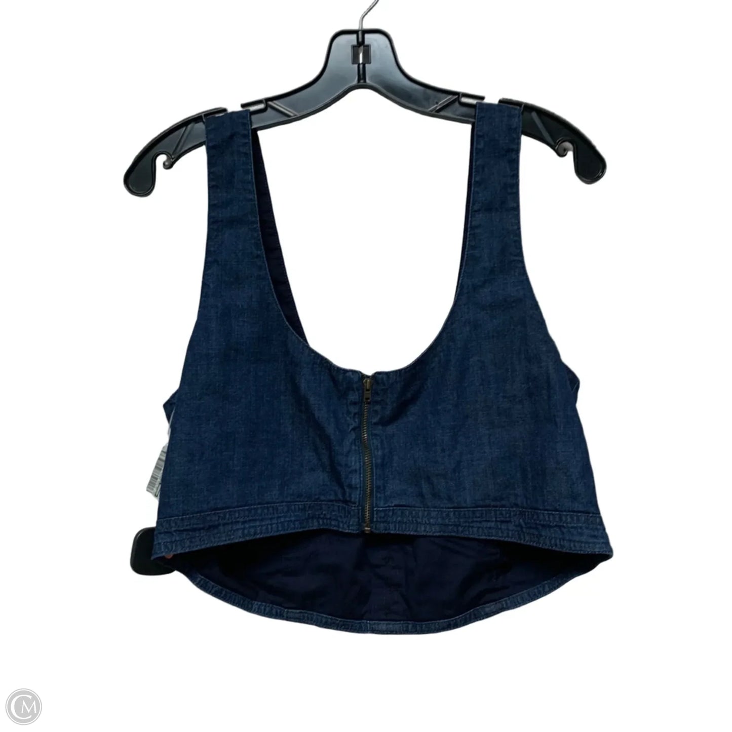 Top Sleeveless By Banana Republic In Blue Denim, Size: L