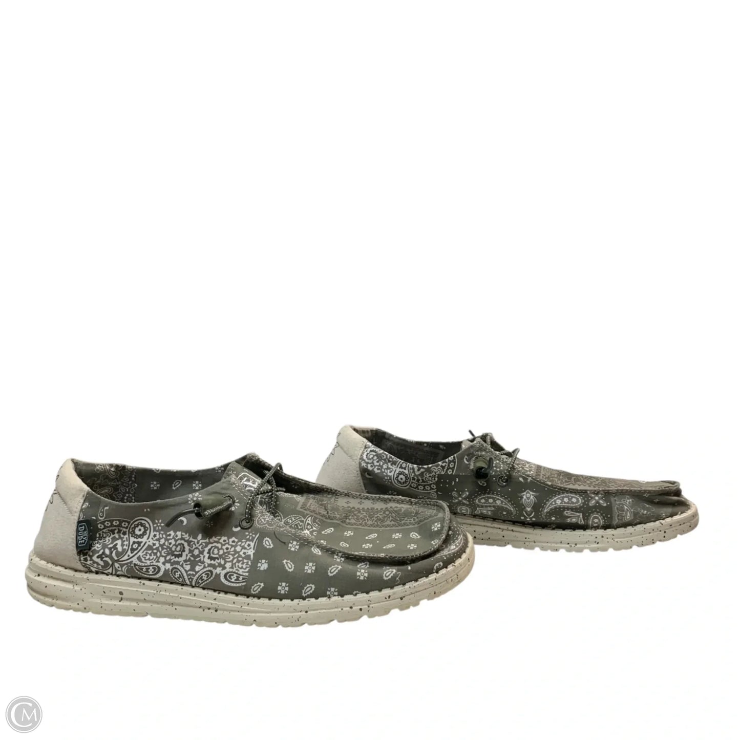 Shoes Sneakers By Hey Dude In Green, Size: 12