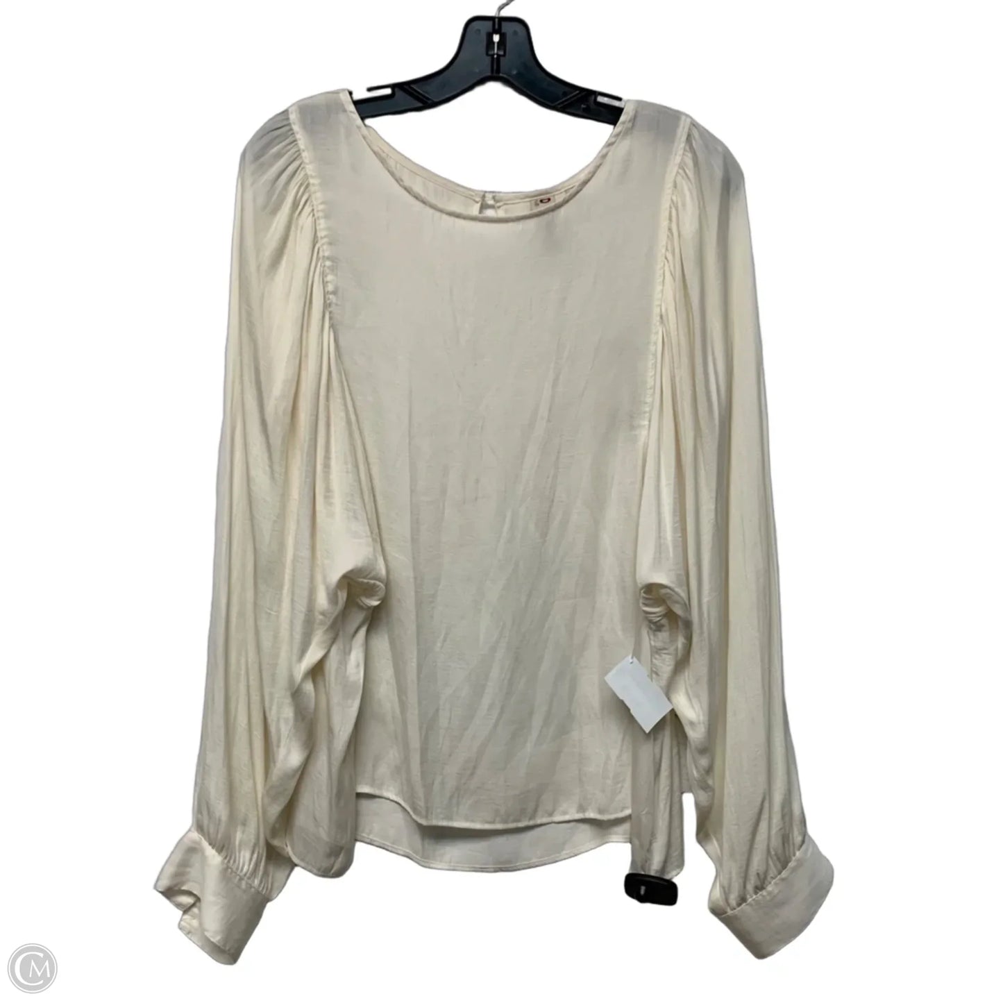 Blouse Long Sleeve By Dolan Left Coast In Cream, Size: Xl