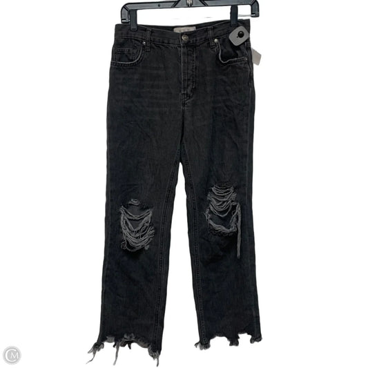 Jeans Straight By We The Free In Black Denim, Size: 2