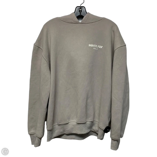 Sweatshirt Hoodie By White Fox In Tan, Size: M