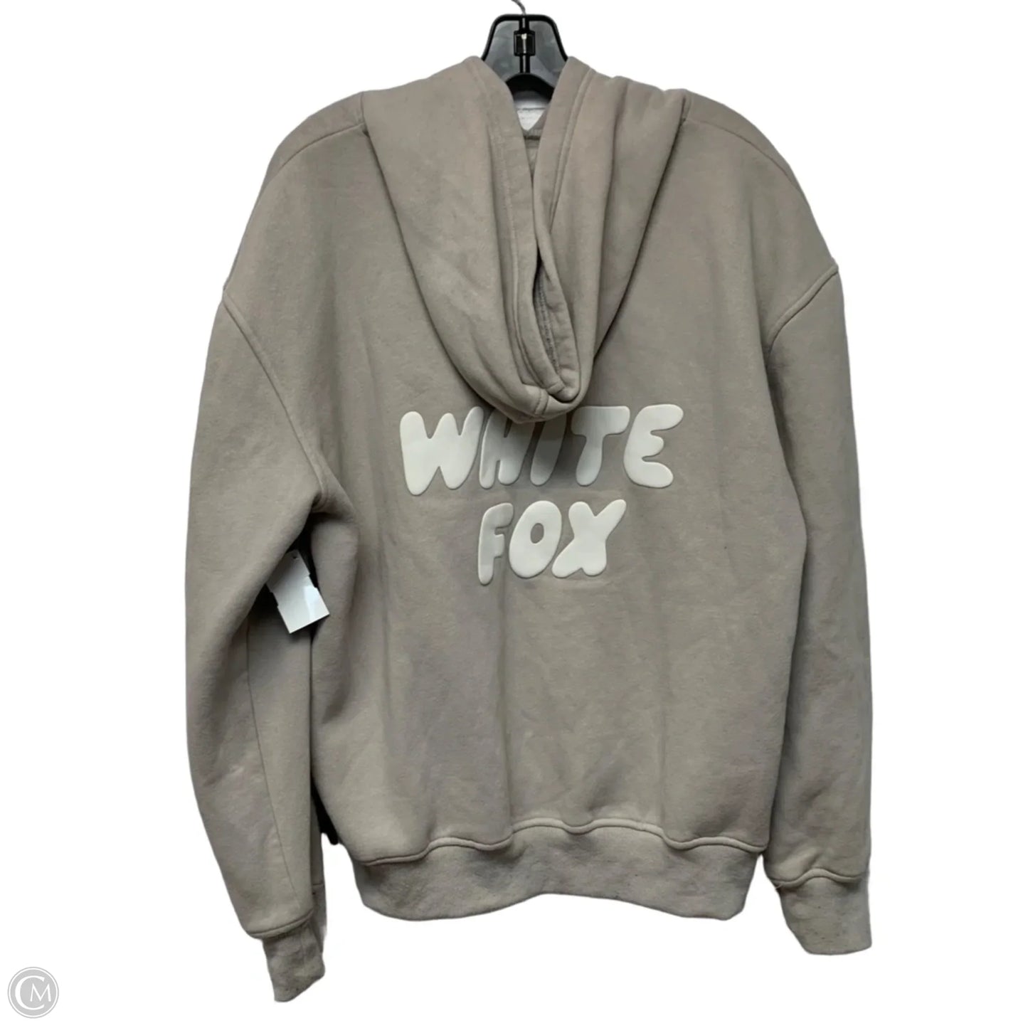Sweatshirt Hoodie By White Fox In Tan, Size: M