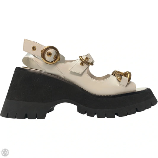 Sandals Heels Block By Jeffrey Campbell In White, Size: 7