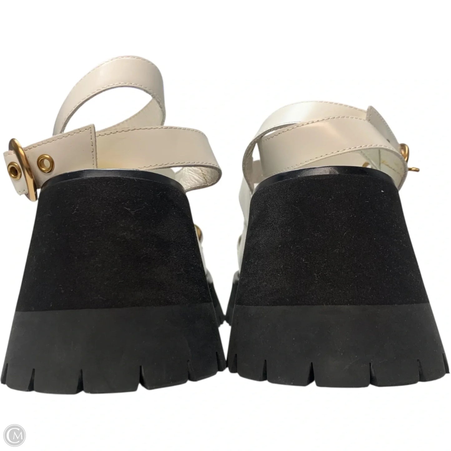 Sandals Heels Block By Jeffrey Campbell In White, Size: 7