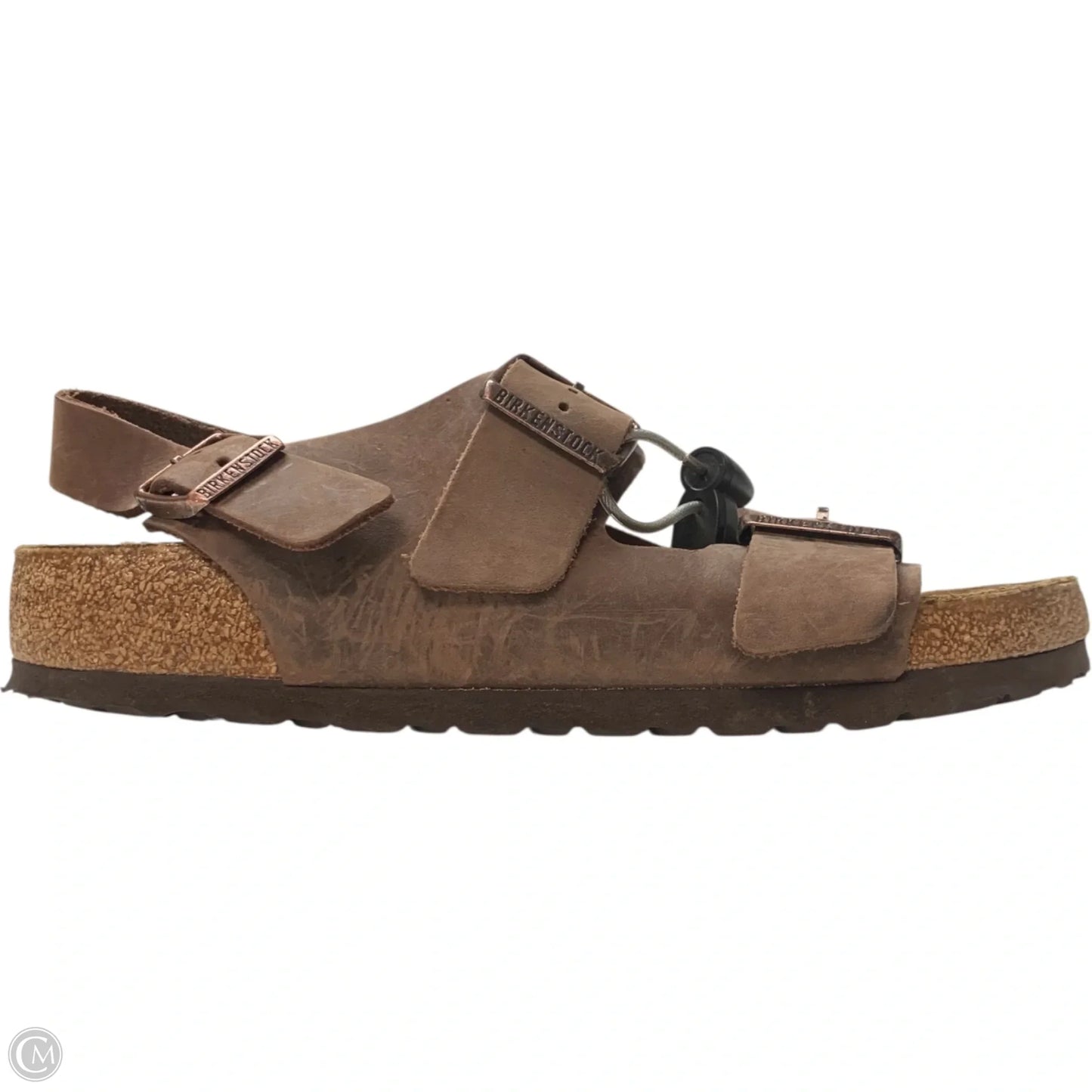 Sandals Flats By Birkenstock In Brown, Size: 8