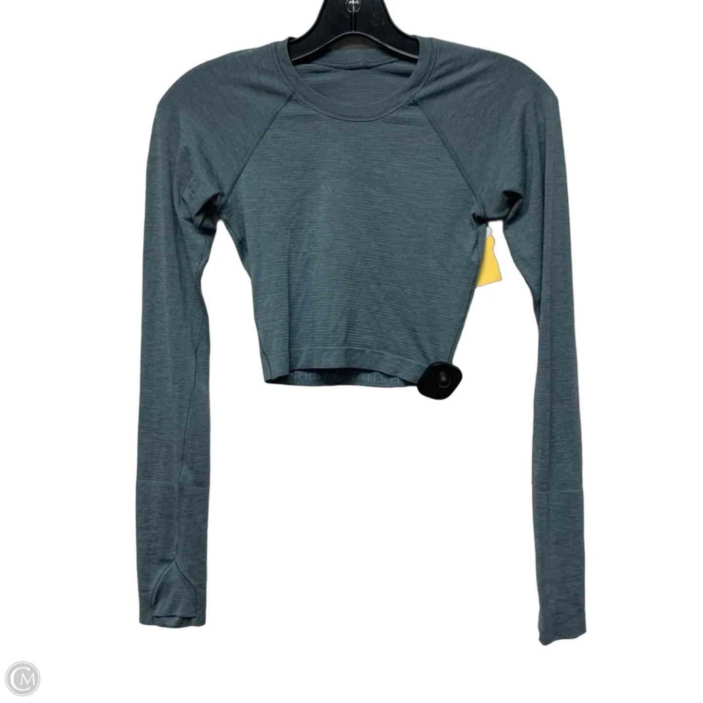 Athletic Top Long Sleeve Crewneck By Lululemon In Blue, Size: Xs