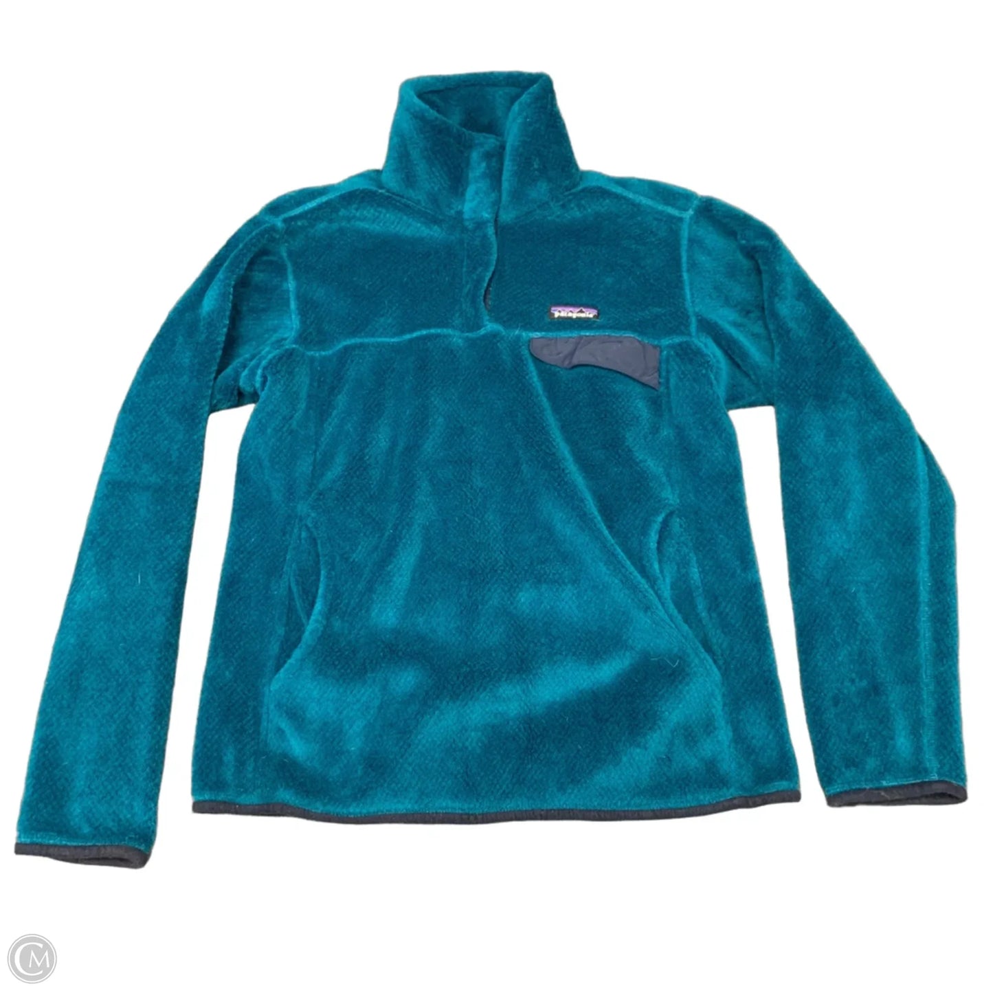 Jacket Faux Fur & Sherpa By Patagonia In Blue, Size: M