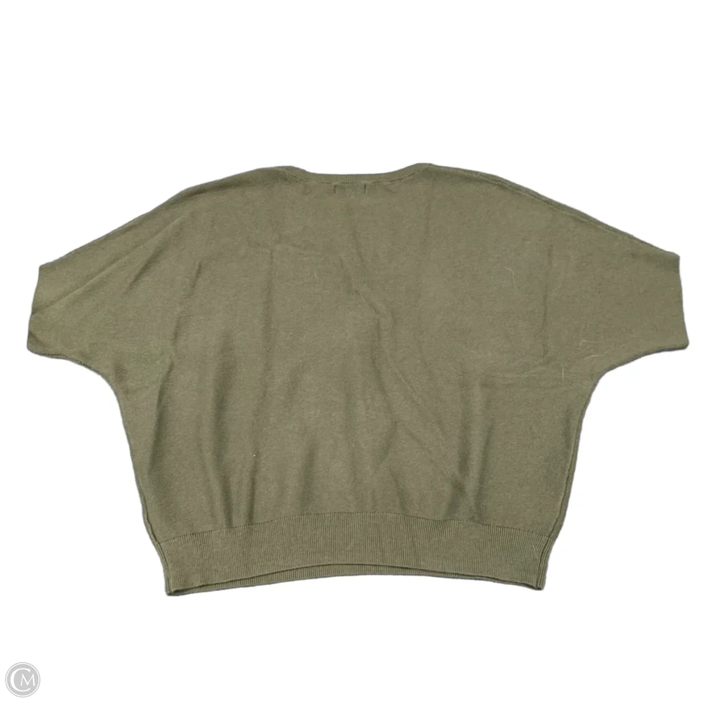 Sweater Short Sleeve By Quince In Green, Size: L
