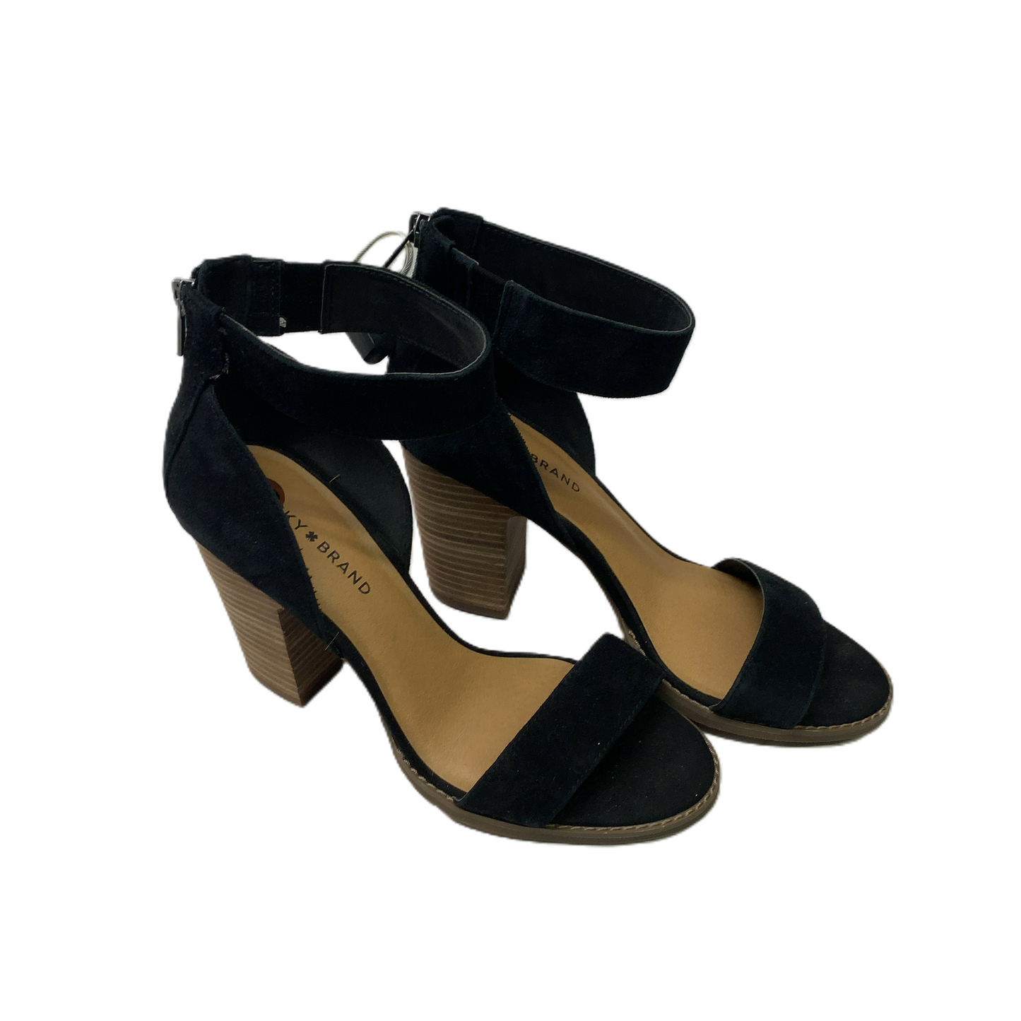 Black  Sandals Heels Block By Lucky Brand  Size: 10