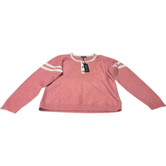 Sweater By Roolee In Pink, Size: 2x