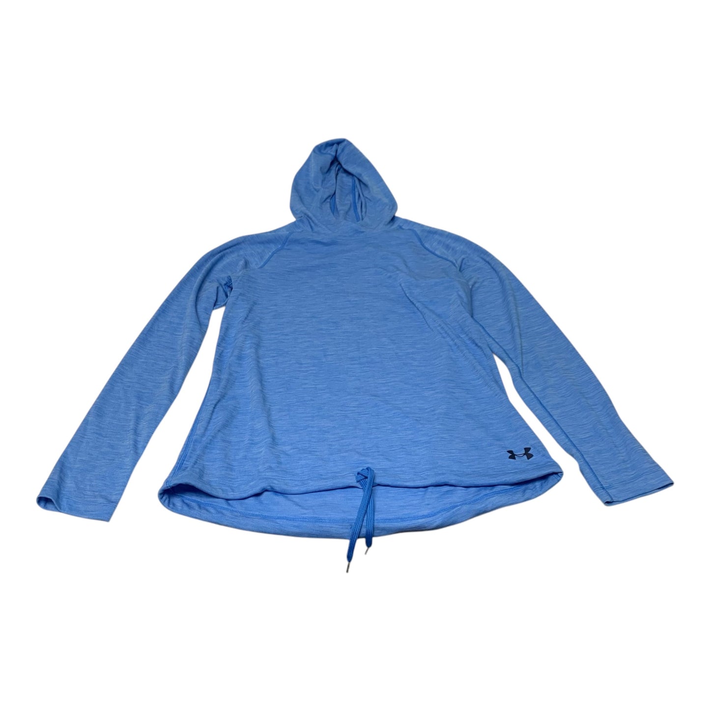 Athletic Top Long Sleeve Hoodie By Under Armour In Blue, Size: S