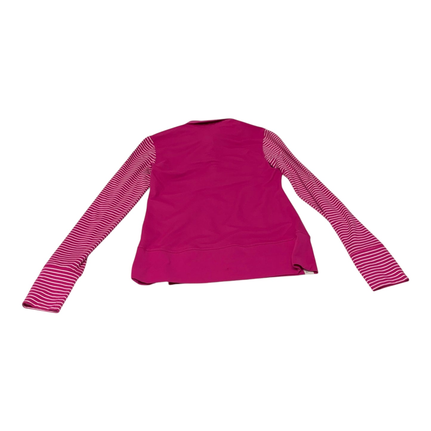 Athletic Top Long Sleeve Crewneck By Nike Apparel In Pink, Size: S