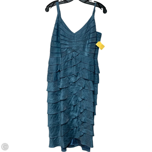 Dress Party Midi By Adrianna Papell In Blue, Size: L