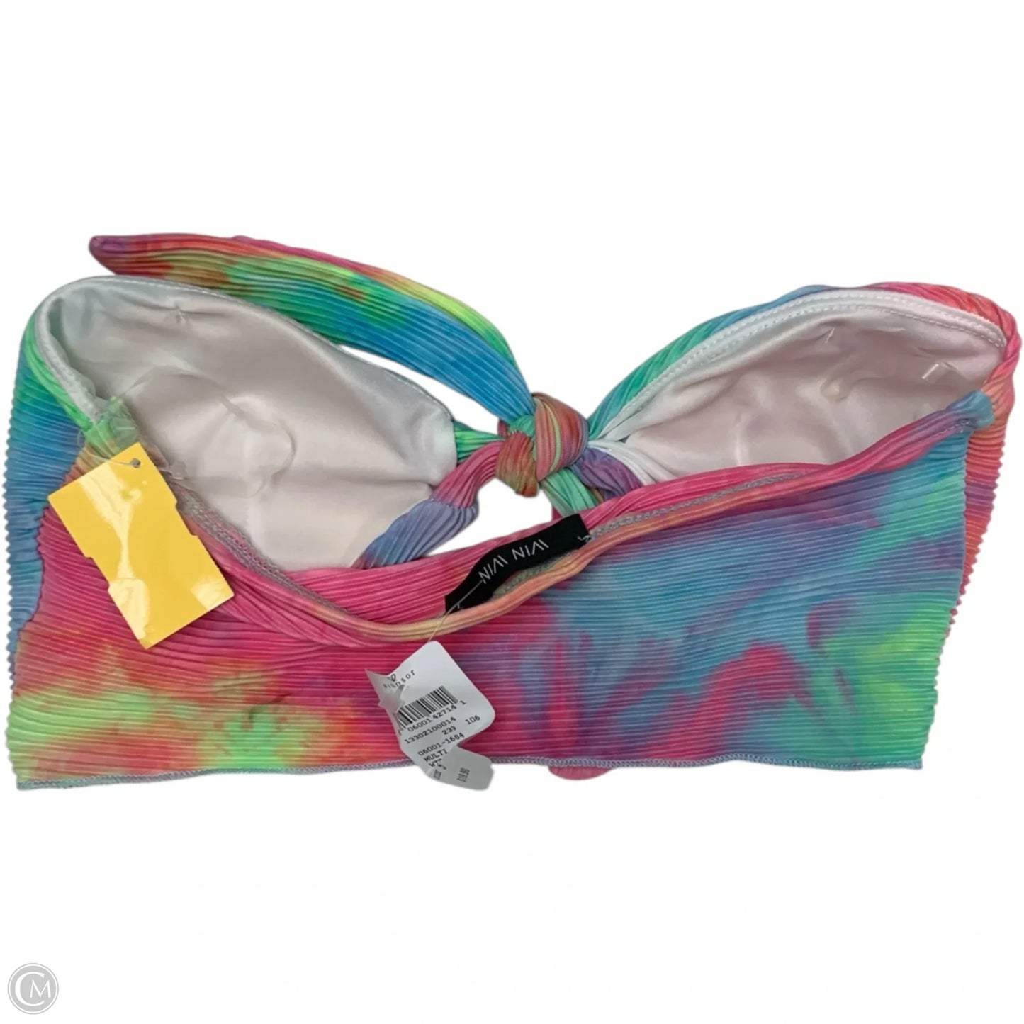 Swimsuit Top By Win Win In Tie Dye Print, Size: S