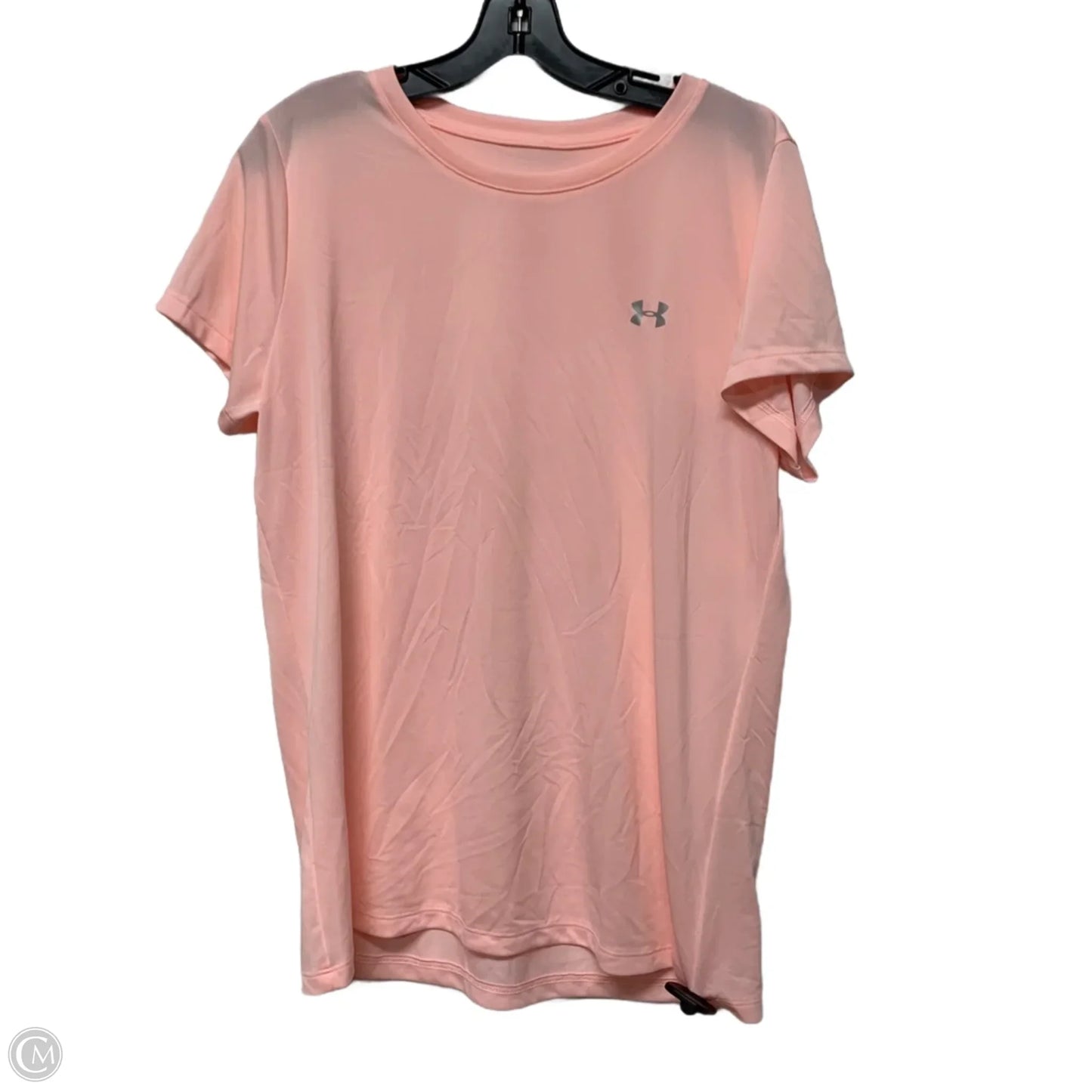 Athletic Top Short Sleeve By Under Armour In Pink, Size: Xl
