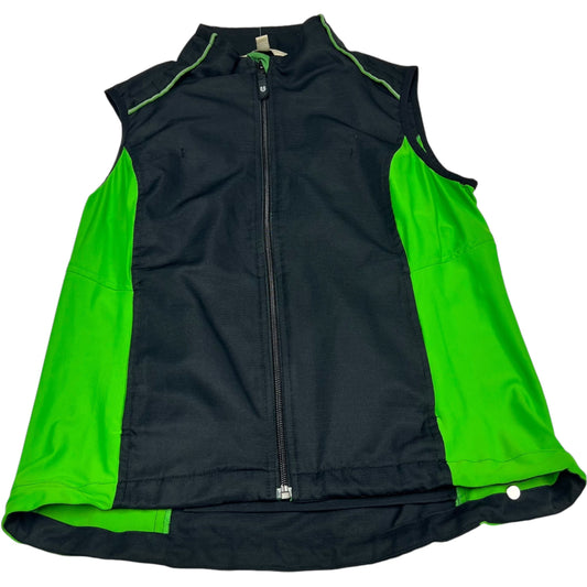 Vest Puffer & Quilted By Elemen In Black & Green, Size: M