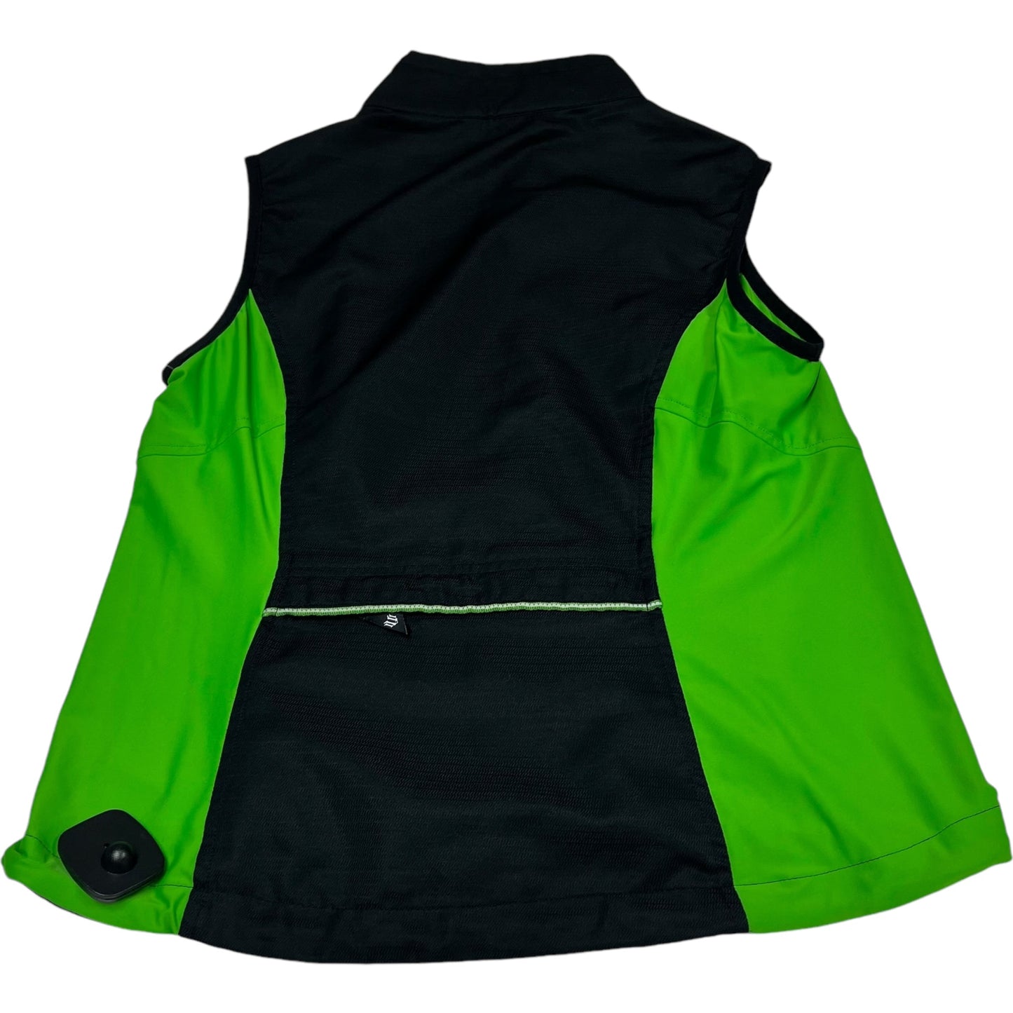 Vest Puffer & Quilted By Elemen In Black & Green, Size: M