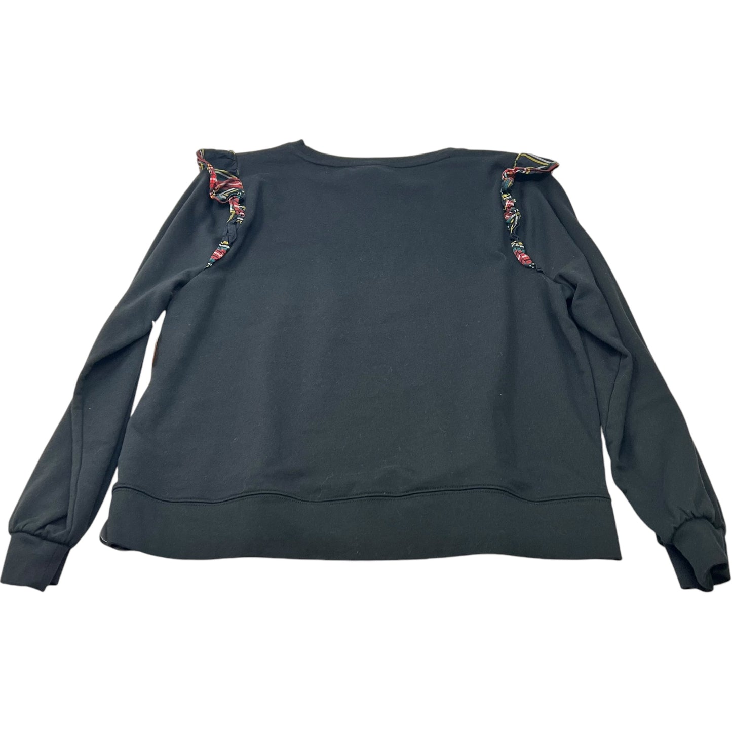 Top Long Sleeve By J Crew In Black, Size: Xl