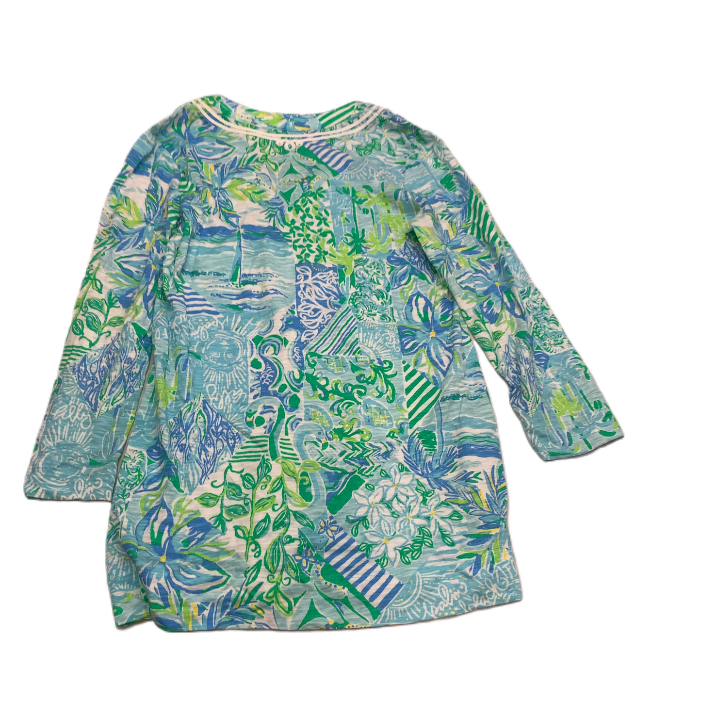 Blue & Green  Dress Designer By Lilly Pulitzer  Size: S